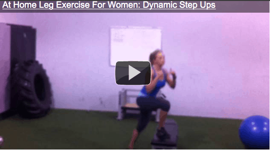 At Home Leg Exercise For Women – Dynamic Step Up