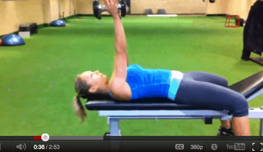 Tricep Exercises For Women: Dumbbell Arm Extension