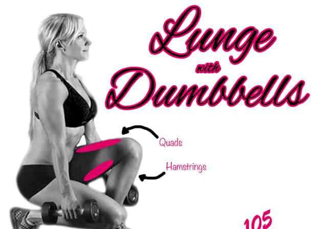 Fitness Tip Tuesday – Lunge with Dumbbells For Better Glutes