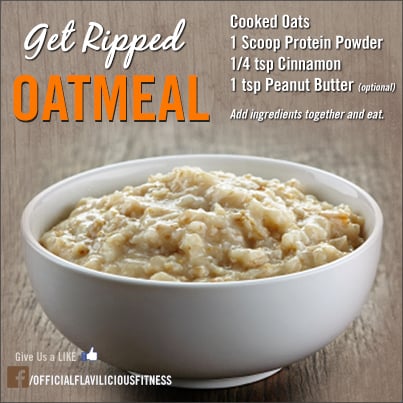 protein powder in oatmeal