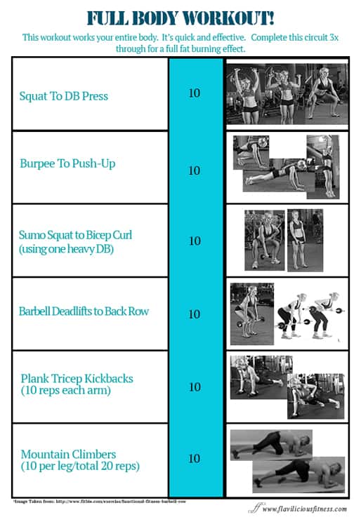 full body workout routine for women