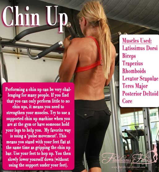 women chin up