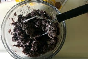 Mashed Black Beans for Veggie Burgers